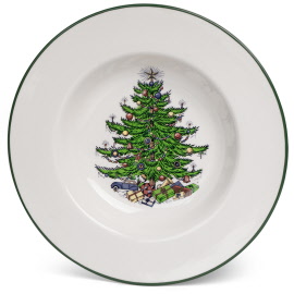 Cuthbertson Oirginal Christmas Tree Traditional Rim Soup, 9 3/4