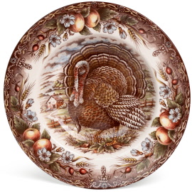 Cuthbertson Turkey Pattern Rim Soup Plate